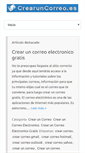 Mobile Screenshot of crearuncorreo.es