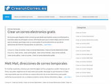Tablet Screenshot of crearuncorreo.es